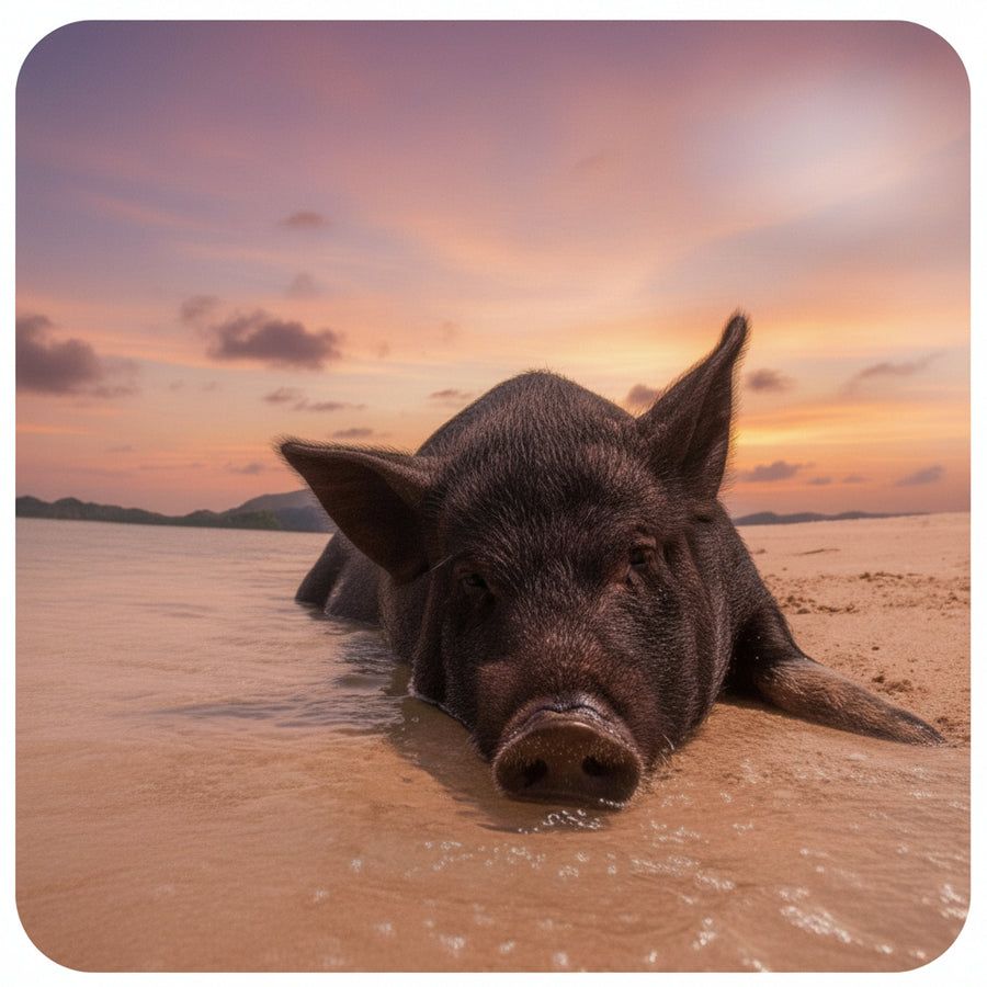 Evening boat trip near Pig Island at sunset off Koh Samui